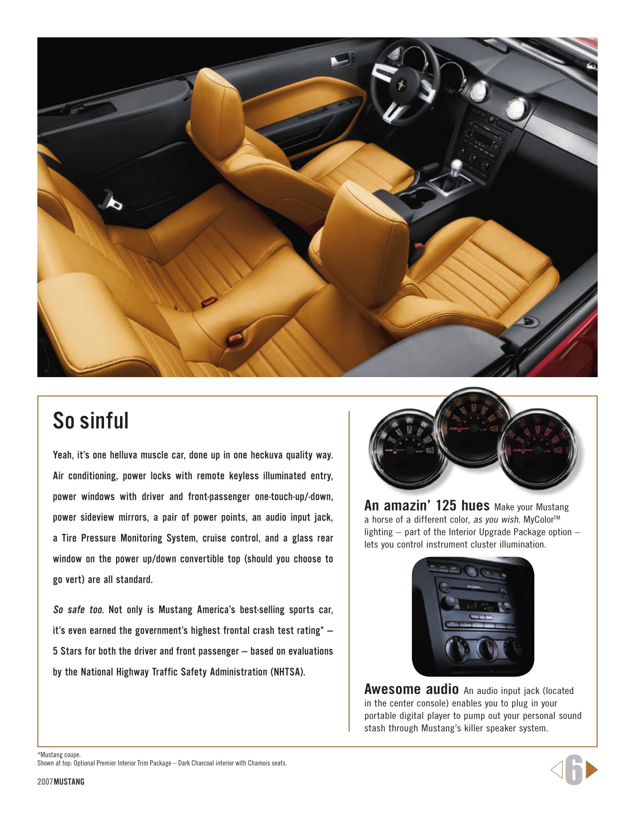 2007 Ford Mustang Brochure Page 6